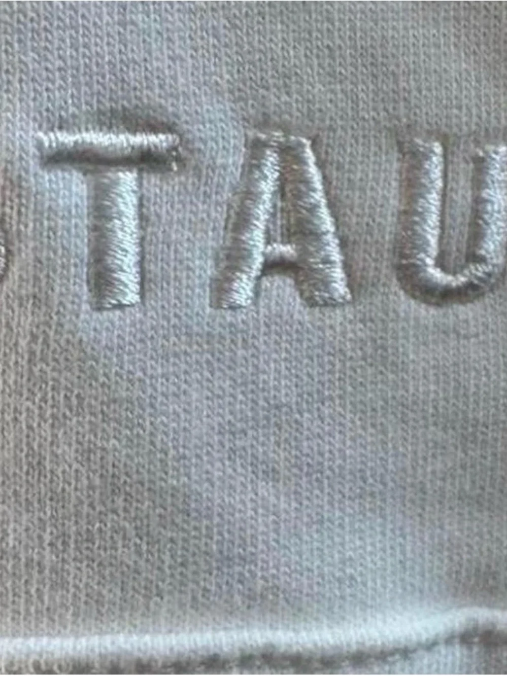 STAUD Off White NWT Hoodie with Black Dog Embroidery Sz XS (oversized)